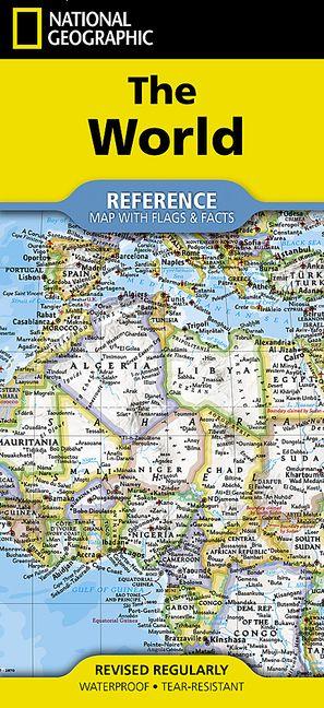 Vorderes Coverbild National Geographic World Map (Folded with Flags and Facts)