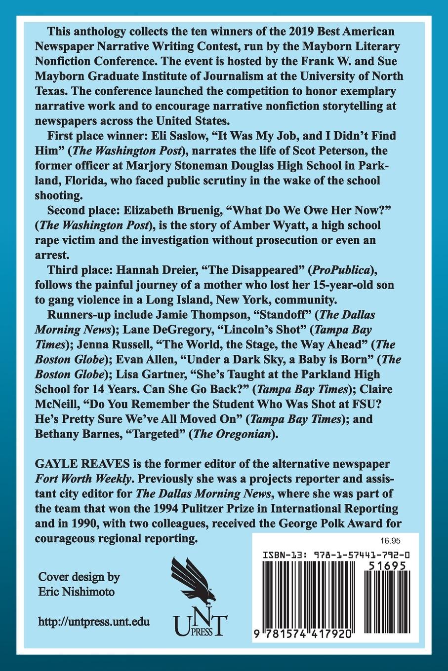 Rückseitencover The Best American Newspaper Narratives, Volume 7