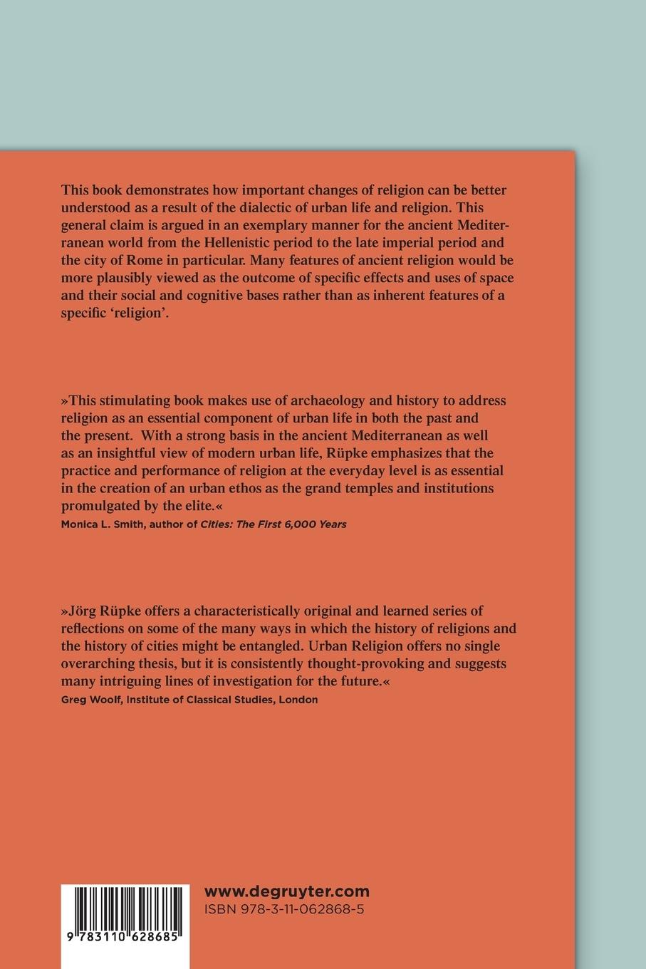 Rückseitencover Urban Religion