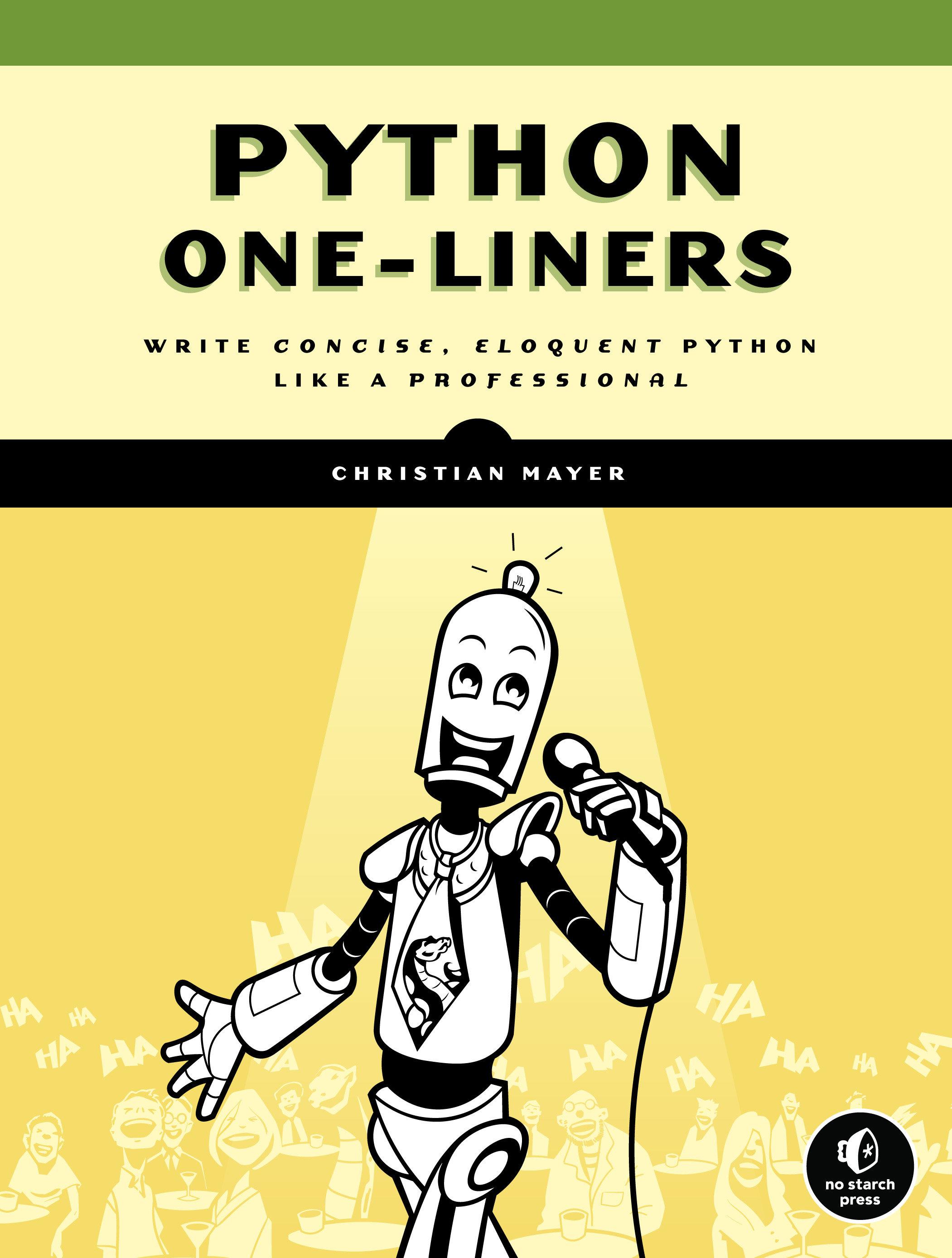 Vorderes Coverbild Python One-Liners