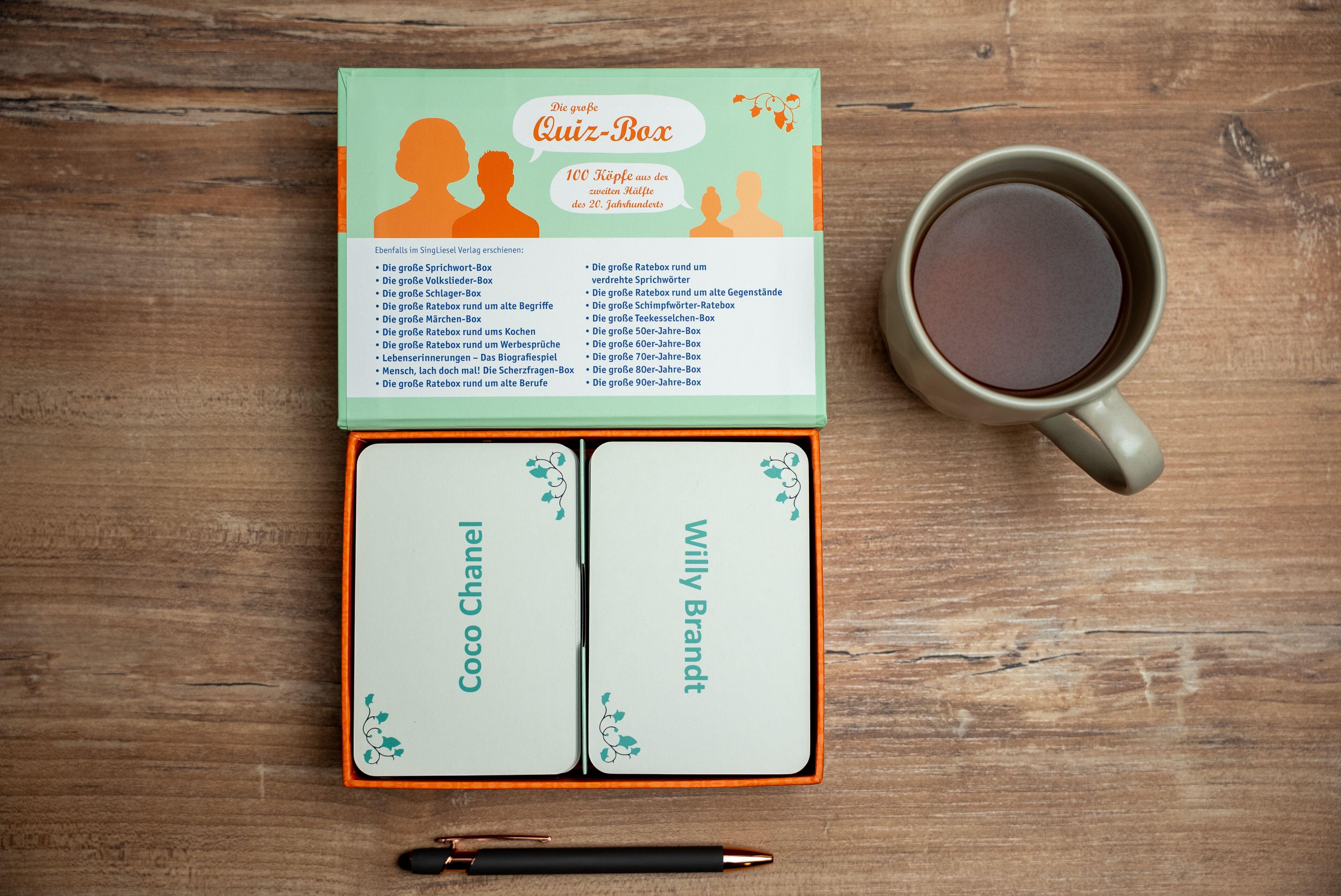 Beispielinhalt (Bild) 100 Köpfe aus der zweiten Hälfte des 20. Jahrhunderts