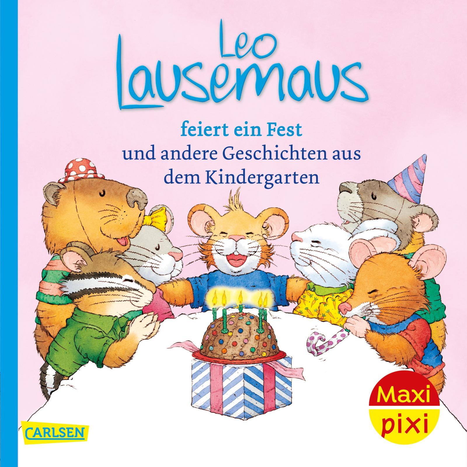 Vorderes Coverbild Maxi Pixi 322: VE 5 Leo Lausemaus feiert Geburtstag (5 Exemplare)