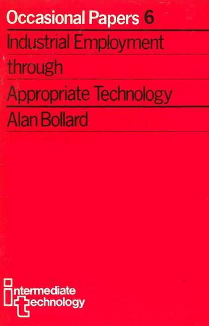 Vorderes Coverbild Industrial Employment Through Appropriate Technology