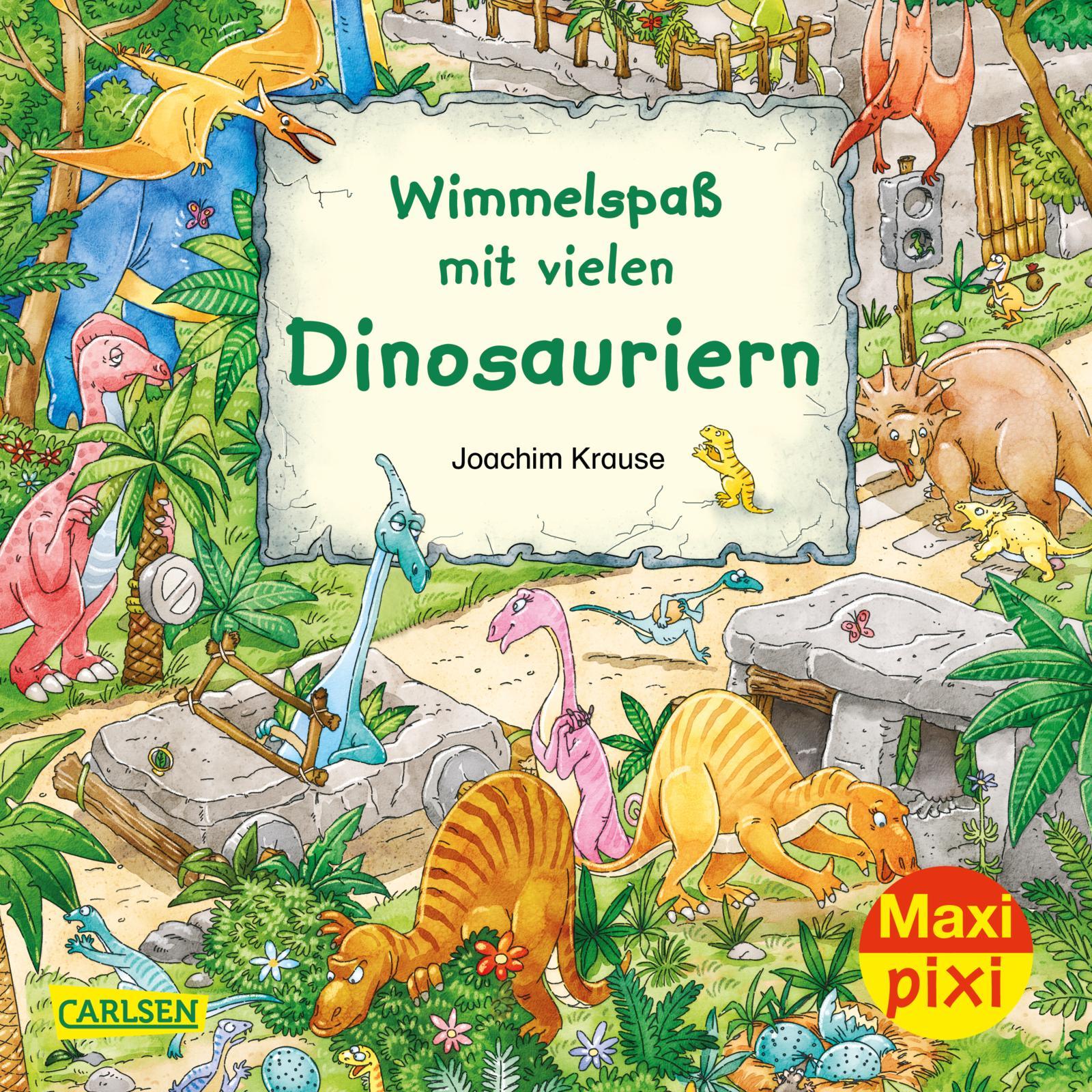 Vorderes Coverbild Maxi Pixi 337: VE 5 Wimmelspaß mit vielen Dinosauriern (5 Exemplare)