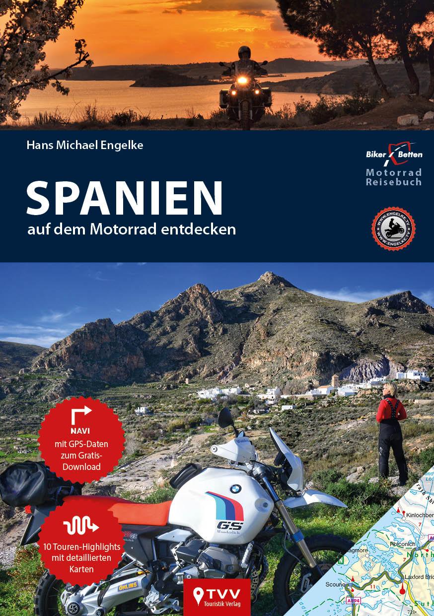 Vorderes Coverbild Motorrad Reiseführer Spanien