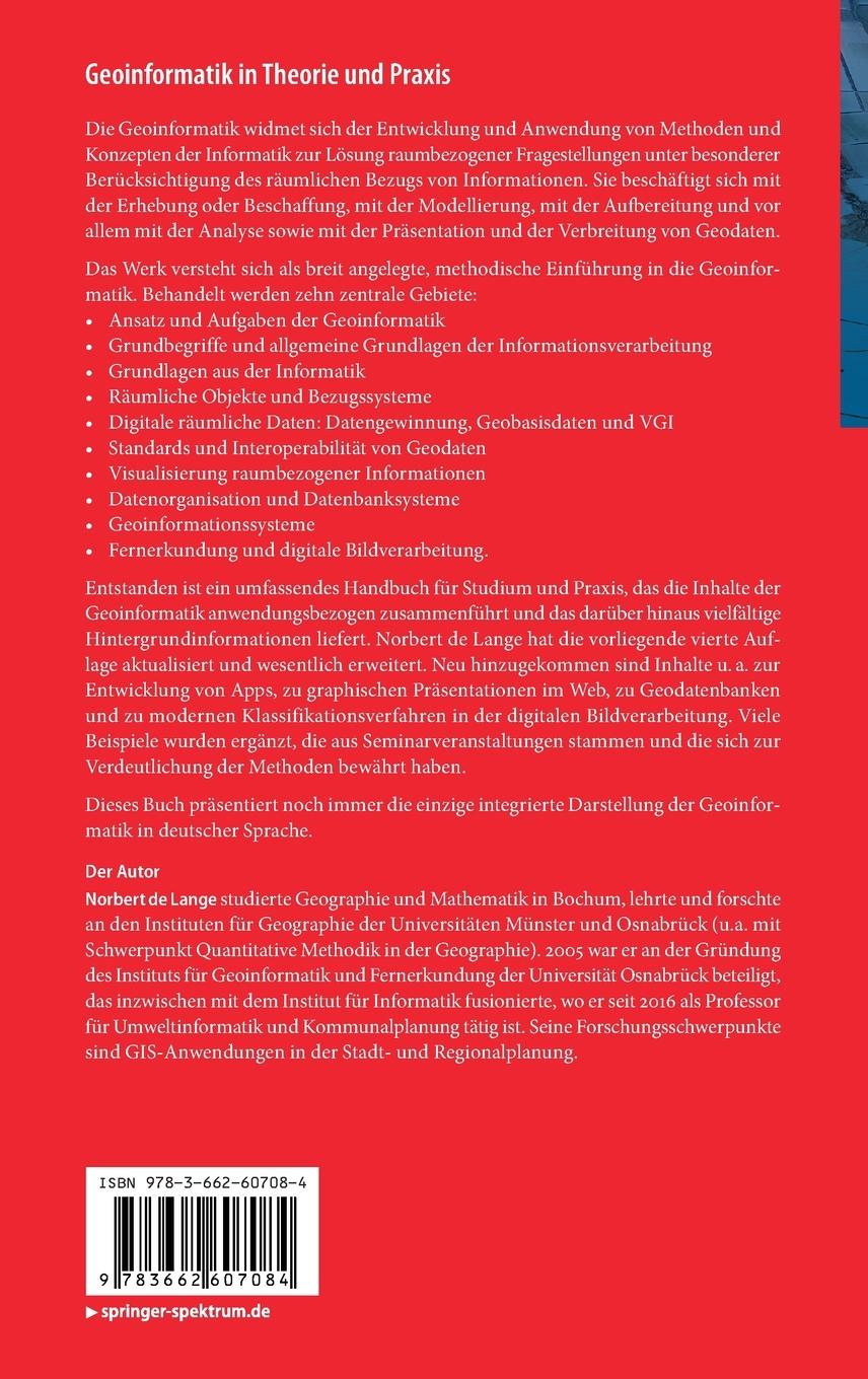 Rückseitencover Geoinformatik in Theorie und Praxis