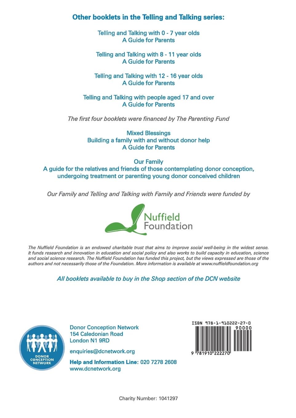 Rückseitencover Telling and Talking with Family and Friends