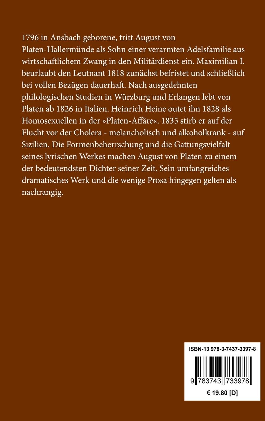 Rückseitencover Der romantische Ödipus