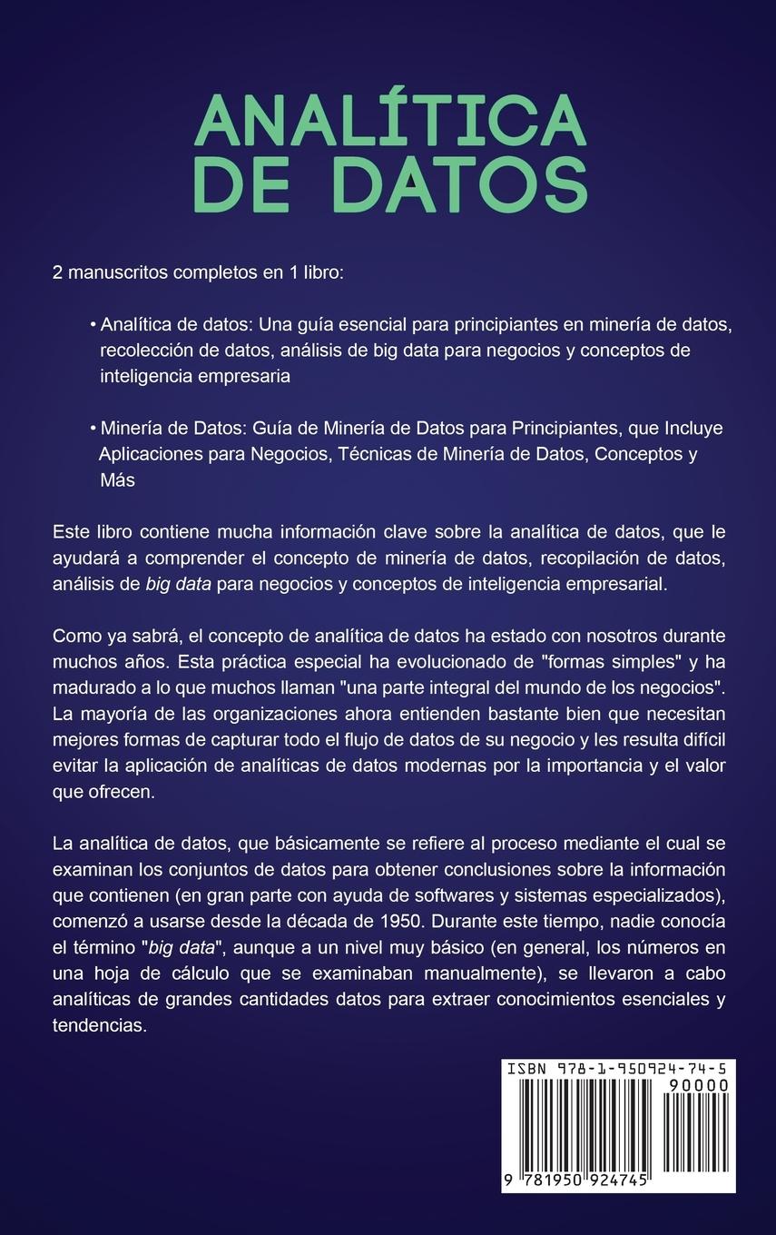 Rückseitencover Analítica de datos