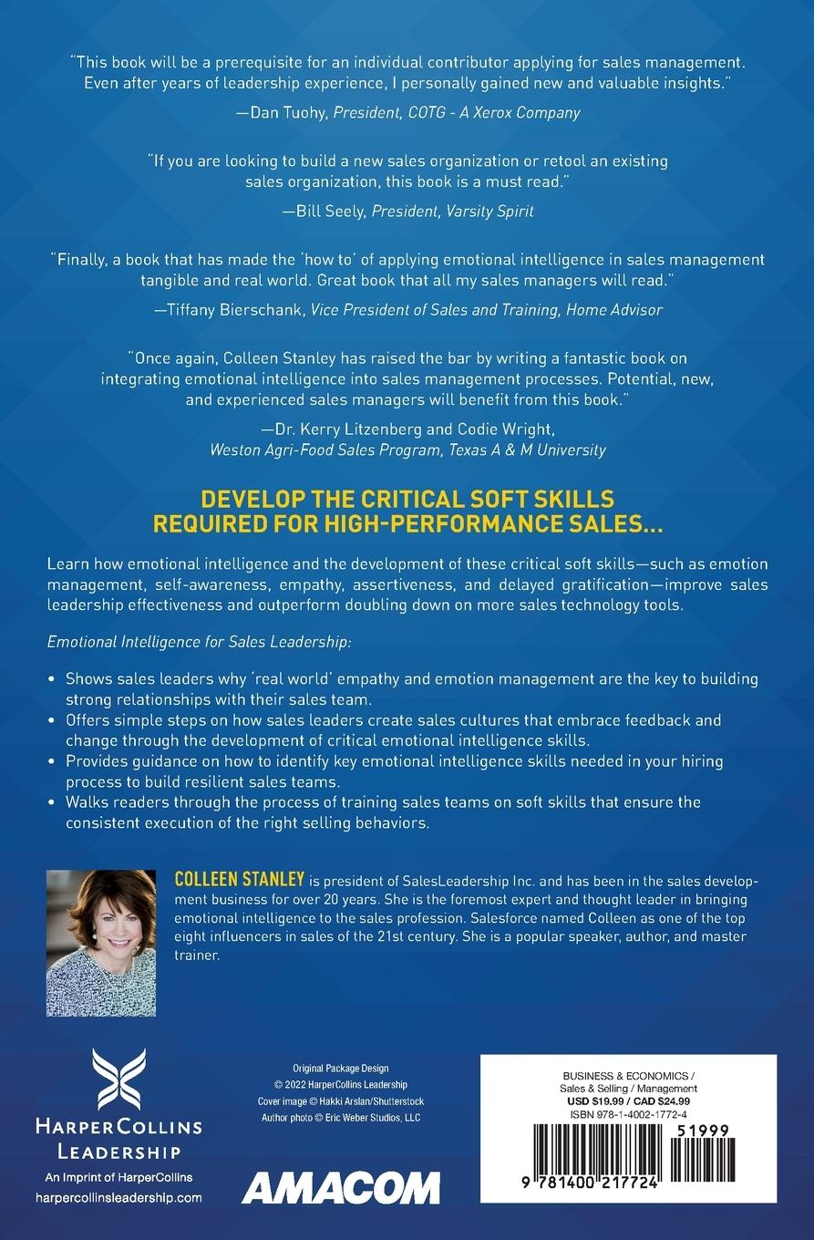 Rückseitencover Emotional Intelligence for Sales Leadership