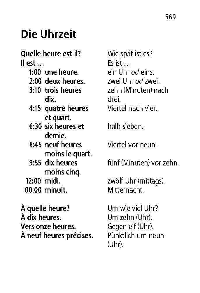 Beispielinhalt (Bild) Langenscheidt Reisewörterbuch Französisch