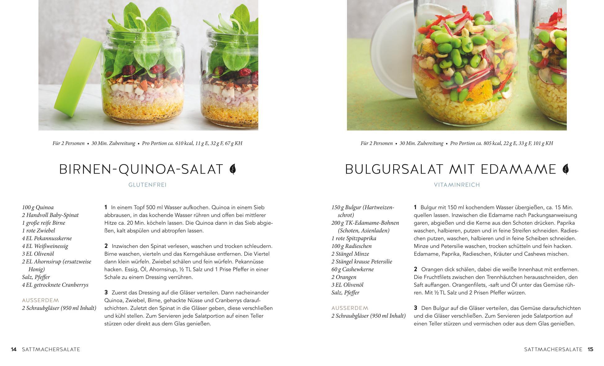 Beispielinhalt (Bild) Salate to go