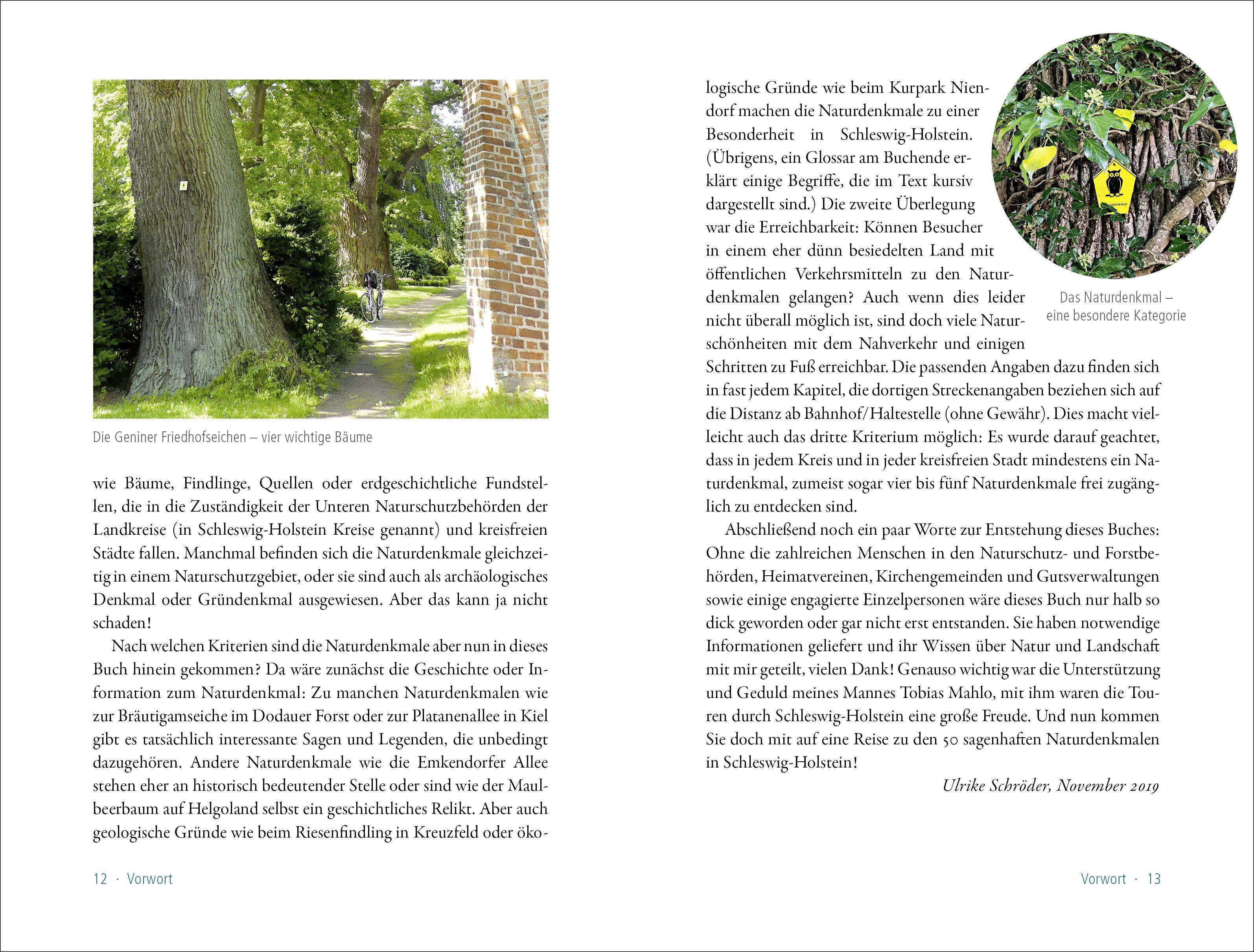 Beispielinhalt (Bild) 50 sagenhafte Naturdenkmale in Schleswig-Holstein