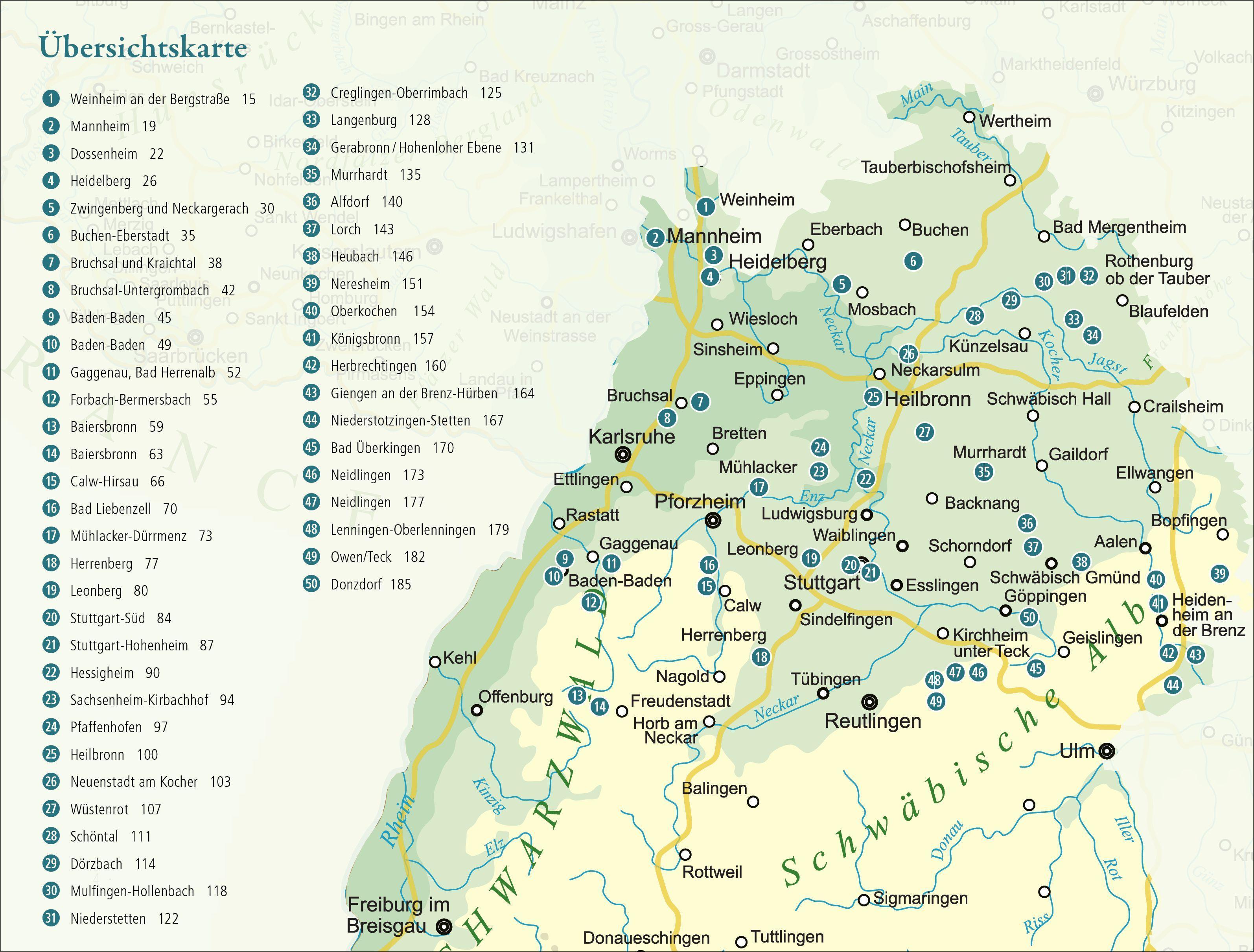 Beispielinhalt (Bild) 50 sagenhafte Naturdenkmale in Baden-Württemberg: Odenwald, Neckarland, Hohenlohe, Ostalb, Nordschwarzwald