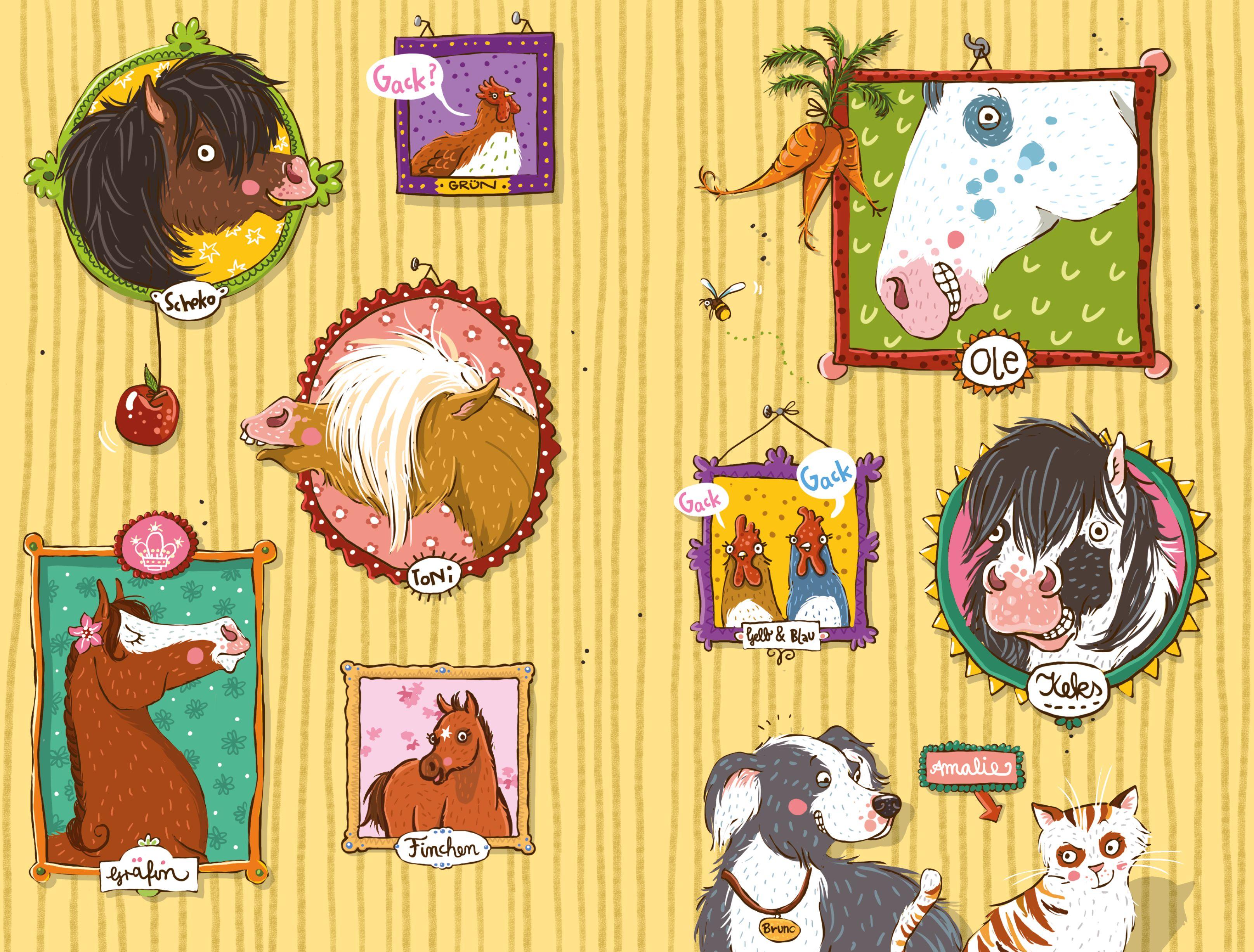 Beispielinhalt (Bild) Die Haferhorde - Löschen im Galopp - Band 14