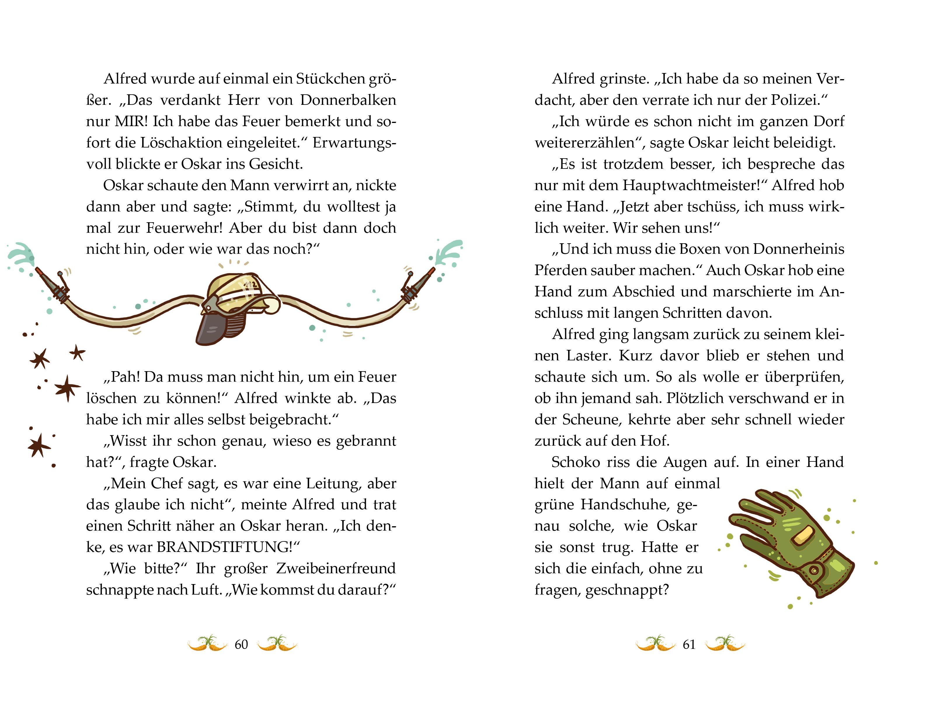 Beispielinhalt (Bild) Die Haferhorde - Löschen im Galopp - Band 14