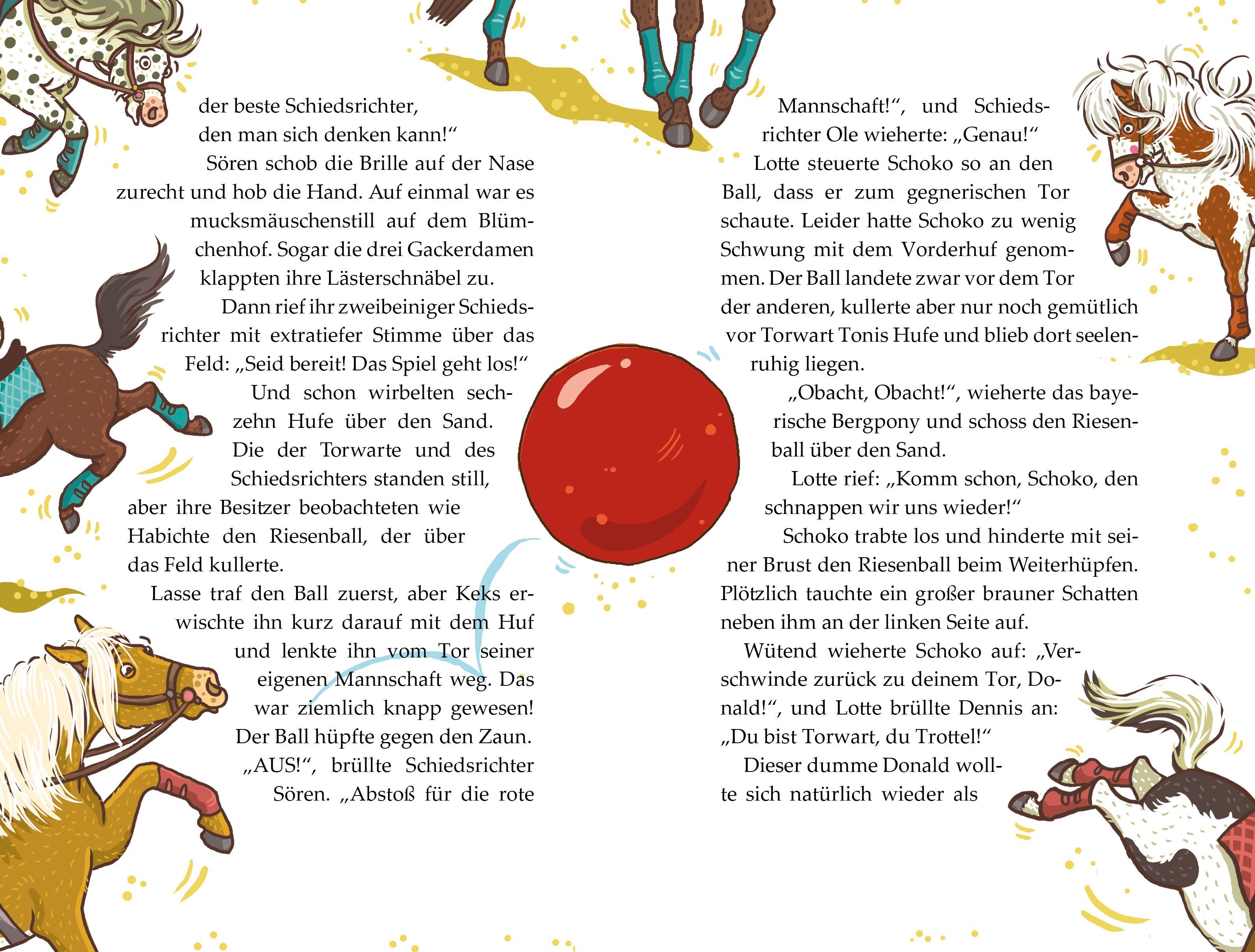 Beispielinhalt (Bild) Die Haferhorde - Löschen im Galopp - Band 14