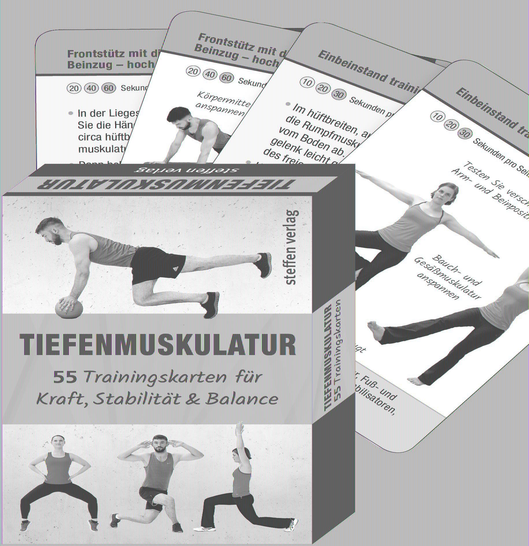 Vorderes Coverbild Trainingskarten: Tiefenmuskulatur