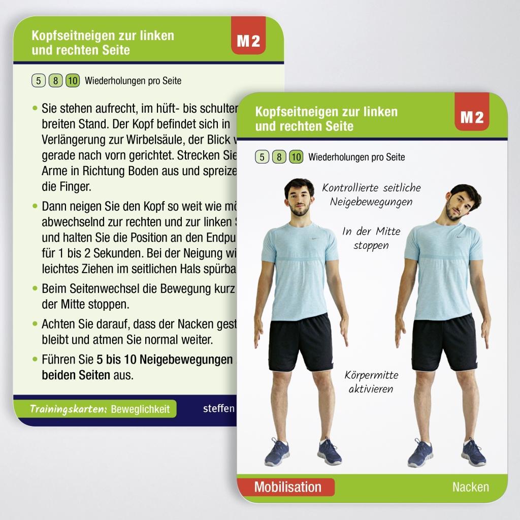 Beispielinhalt (Bild) Trainingskarten: Beweglichkeit