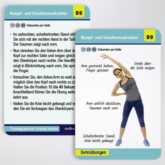 Beispielinhalt (Bild) Trainingskarten: Schulter-Nacken