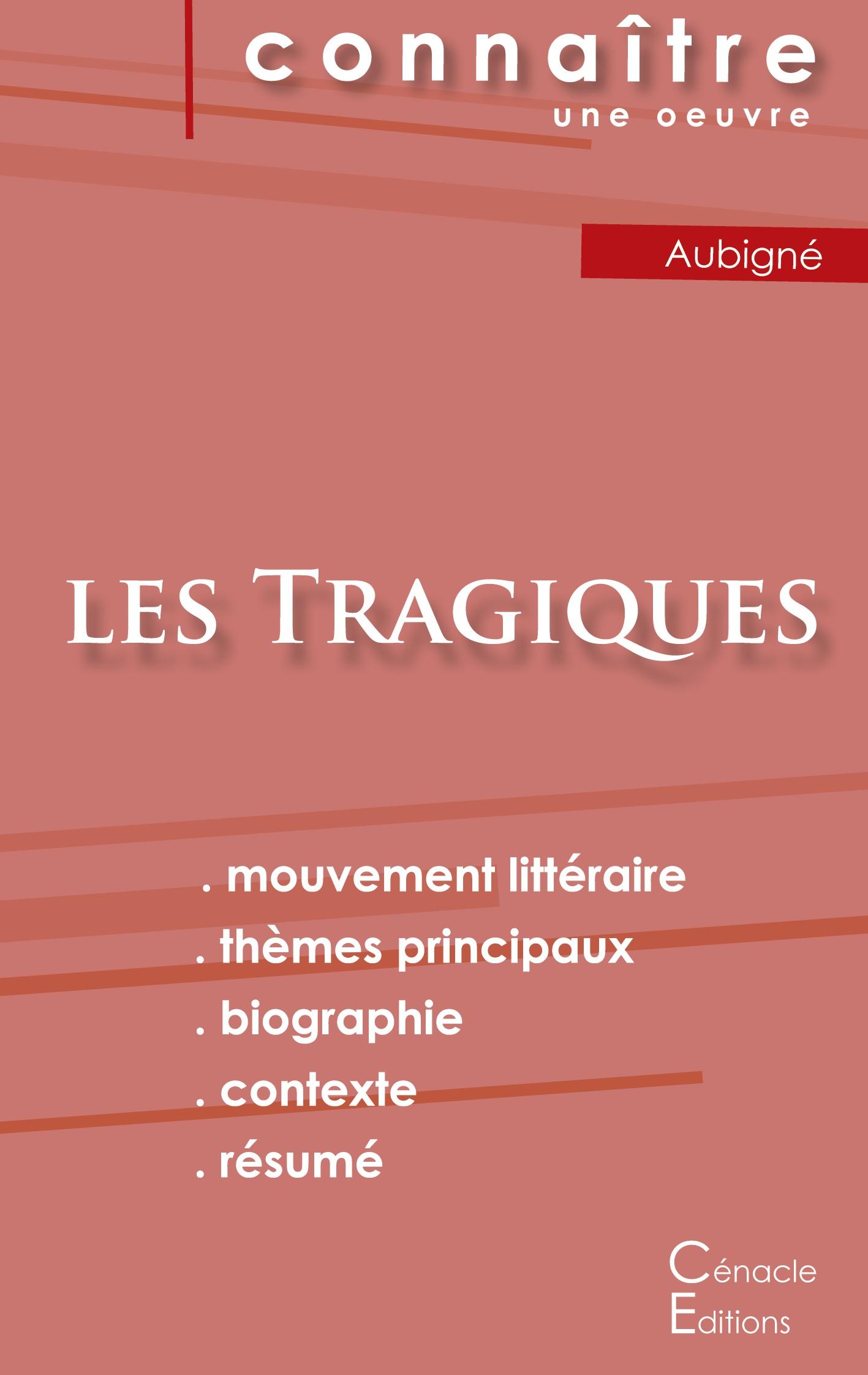 Vorderes Coverbild Fiche de lecture Les Tragiques d'Agrippa d'Aubigné (Analyse littéraire de référence et résumé complet)