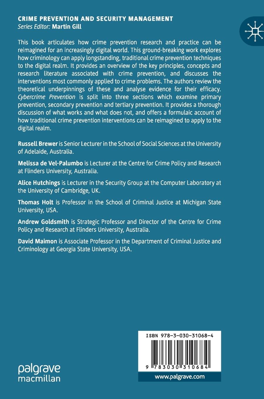 Rückseitencover Cybercrime Prevention