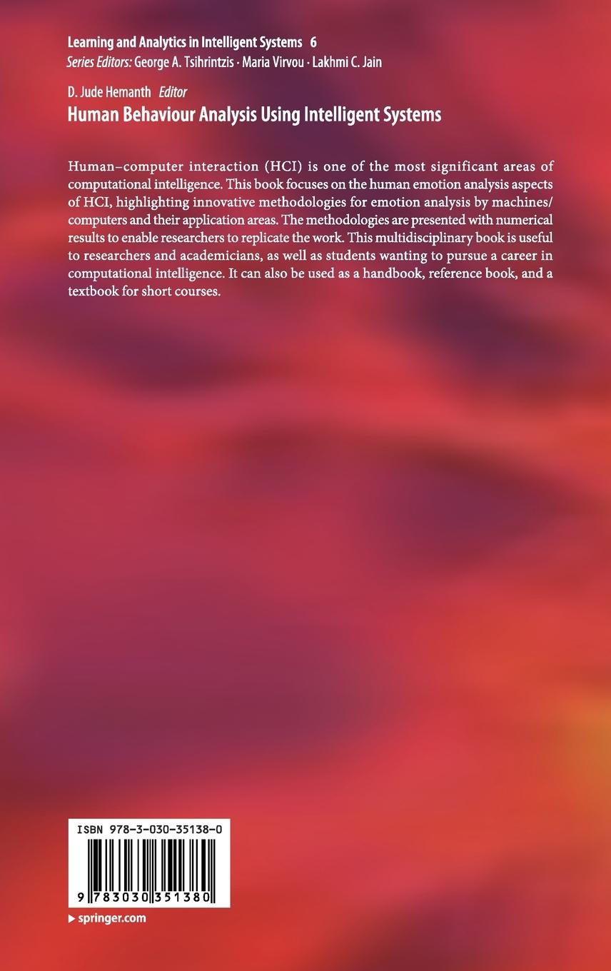 Rückseitencover Human Behaviour Analysis Using Intelligent Systems