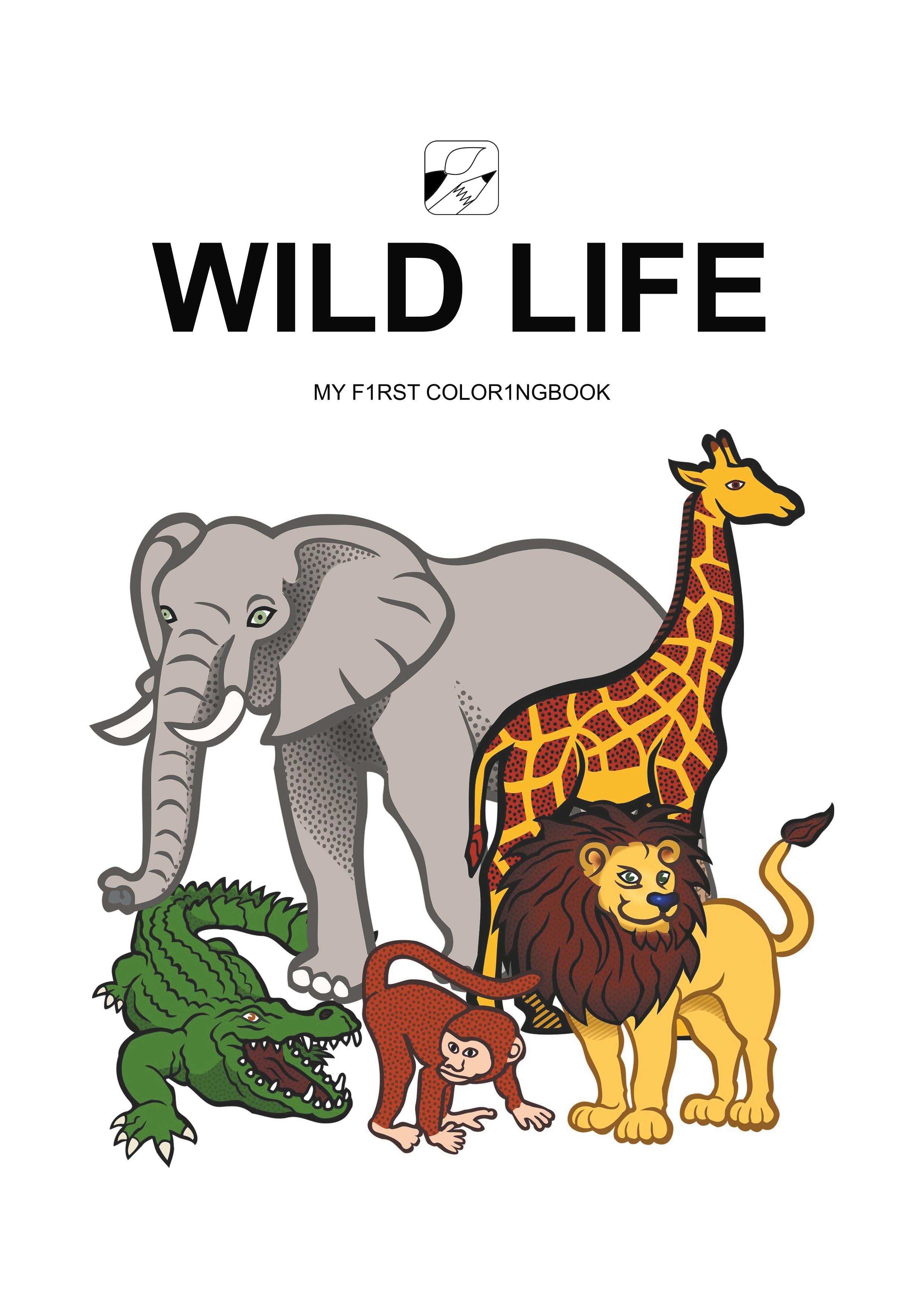 Vorderes Coverbild EyeVisto: Wild Life Malbuch