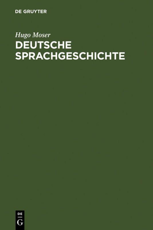 Vorderes Coverbild Deutsche Sprachgeschichte