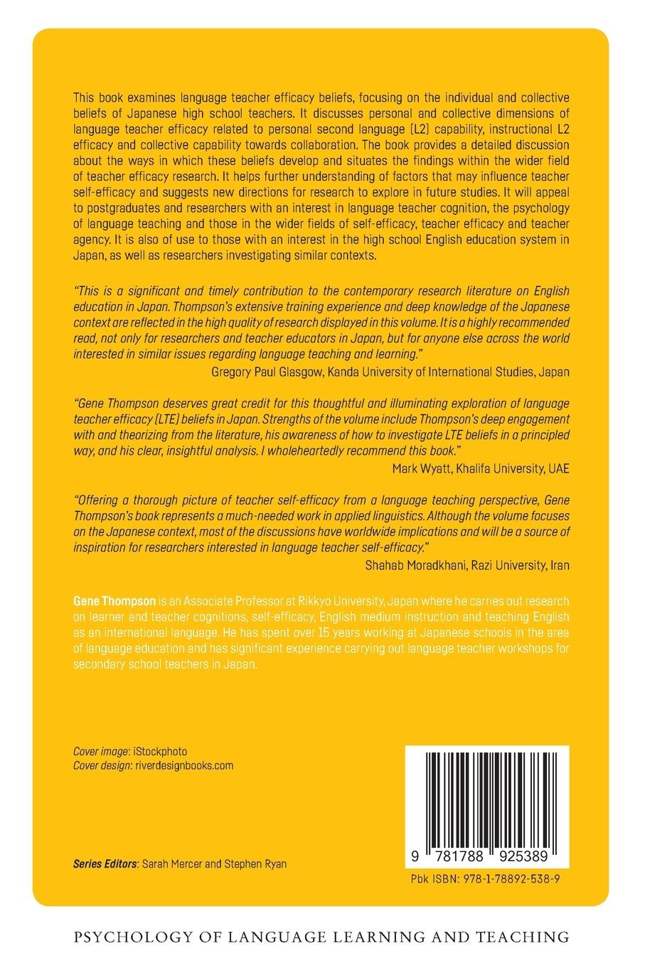 Rückseitencover Exploring Language Teacher Efficacy in Japan