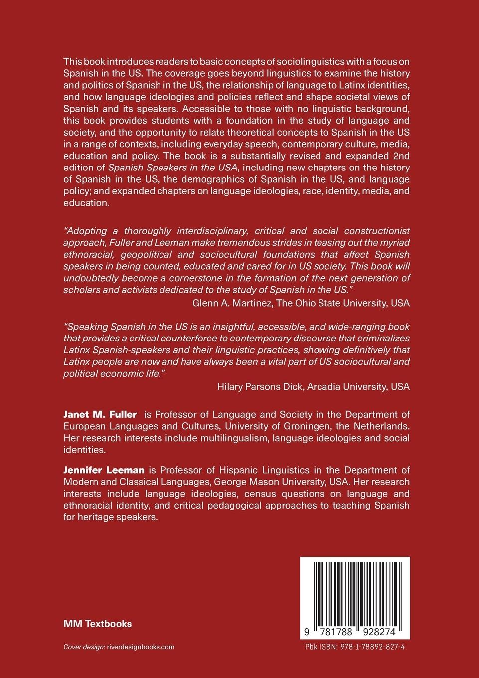 Rückseitencover Speaking Spanish in the US