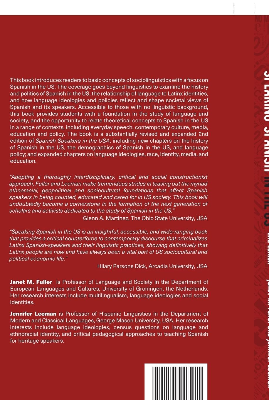 Rückseitencover Speaking Spanish in the US