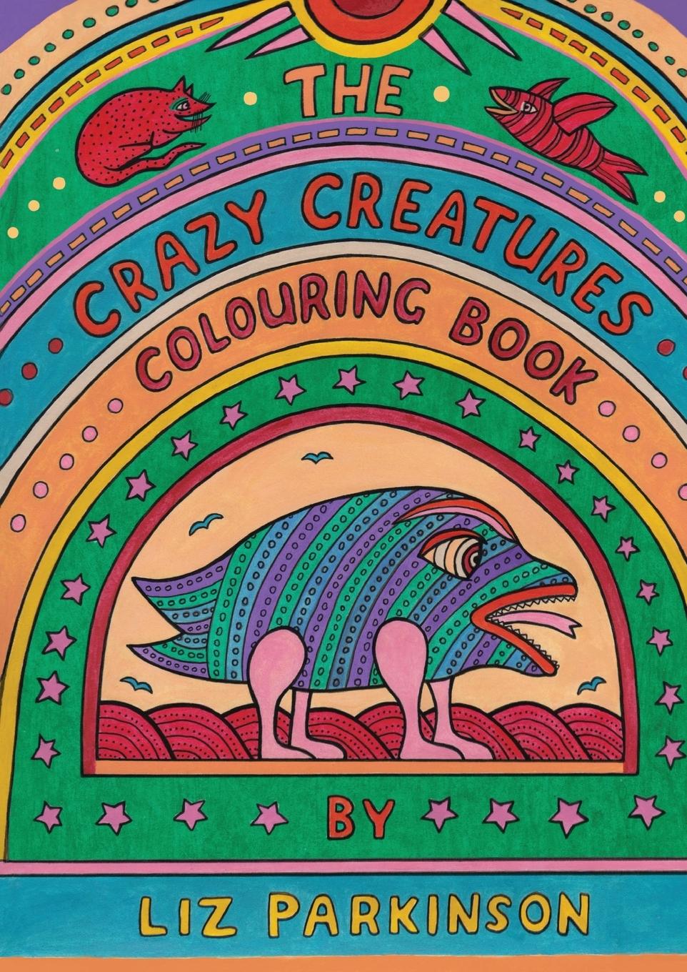 Vorderes Coverbild The Crazy Creatures Colouring Book