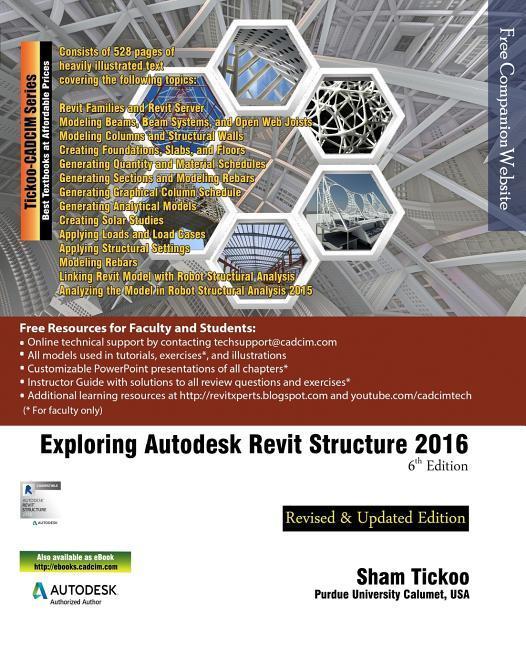 Vorderes Coverbild Exploring Autodesk Revit Structure 2016, 6th Edition