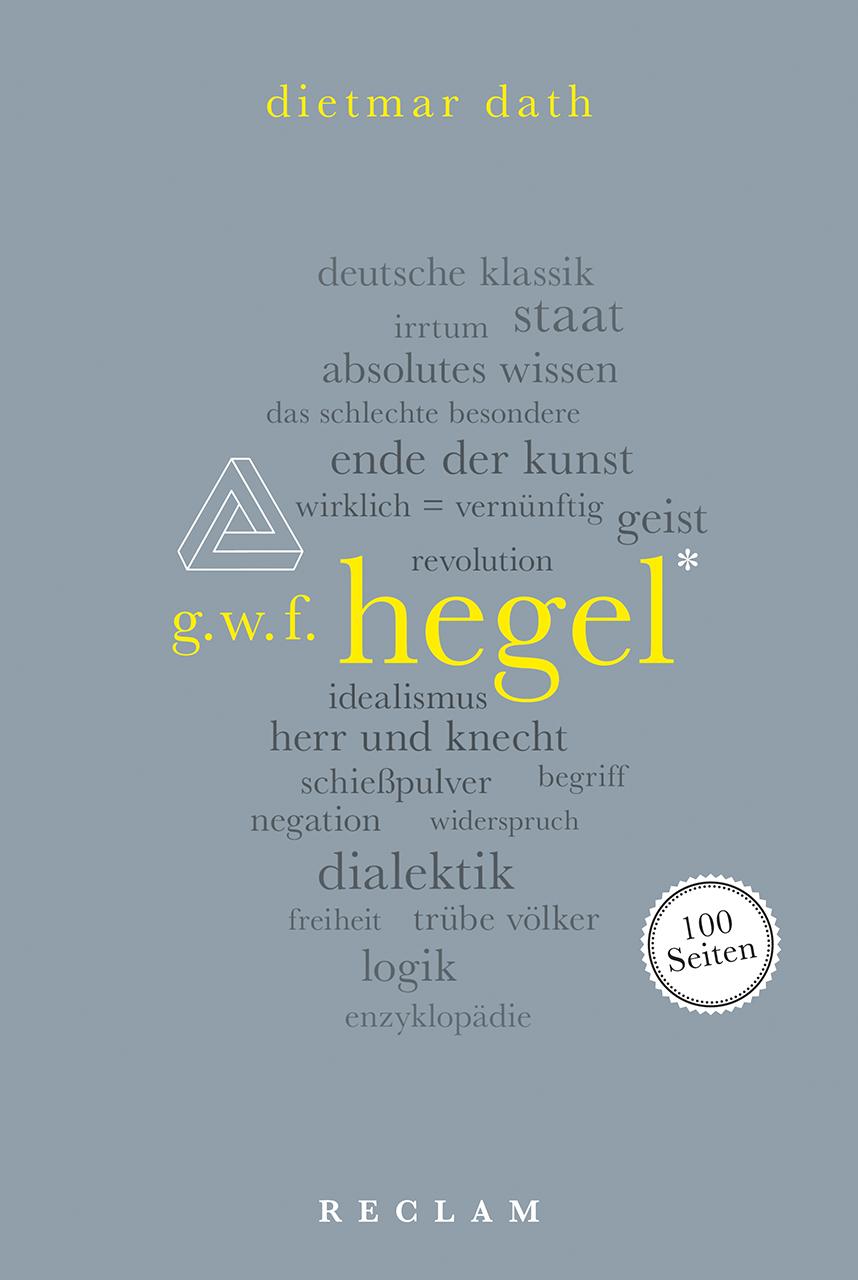 Vorderes Coverbild Hegel. 100 Seiten