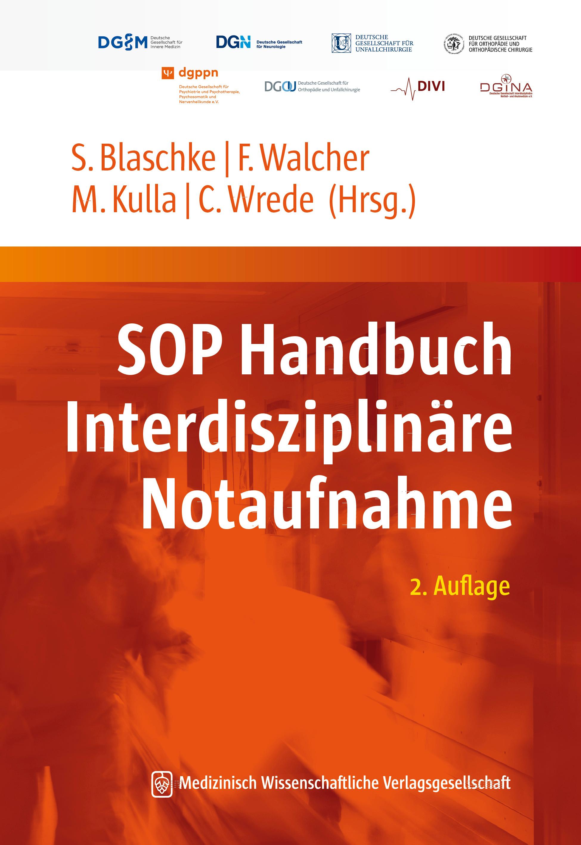 Vorderes Coverbild SOP Handbuch Interdisziplinäre Notaufnahme