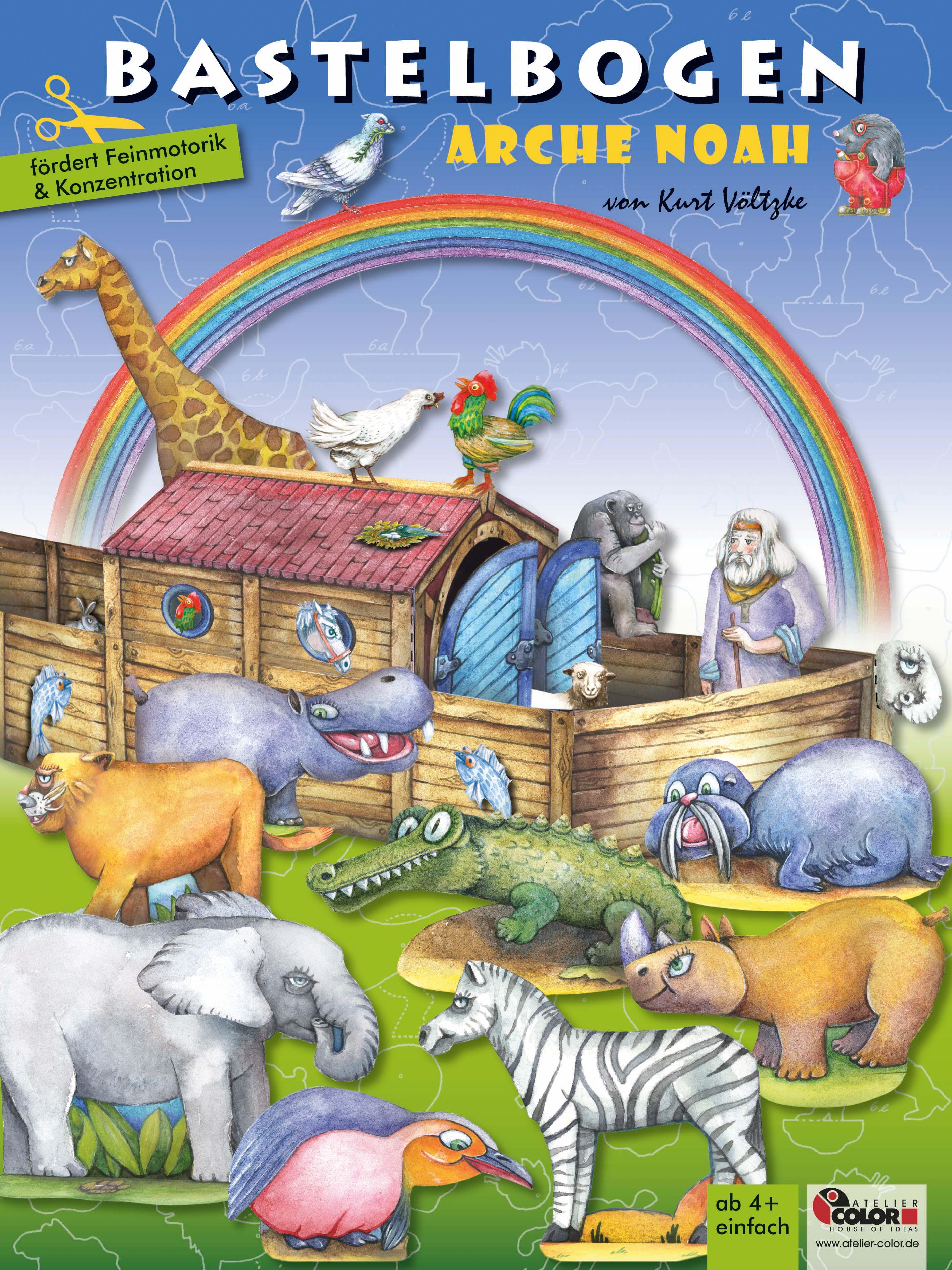 Vorderes Coverbild Arche Noah Bastelbogen