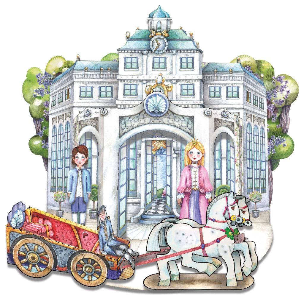 Beispielinhalt (Bild) Schloss & Garten Bastelbogen