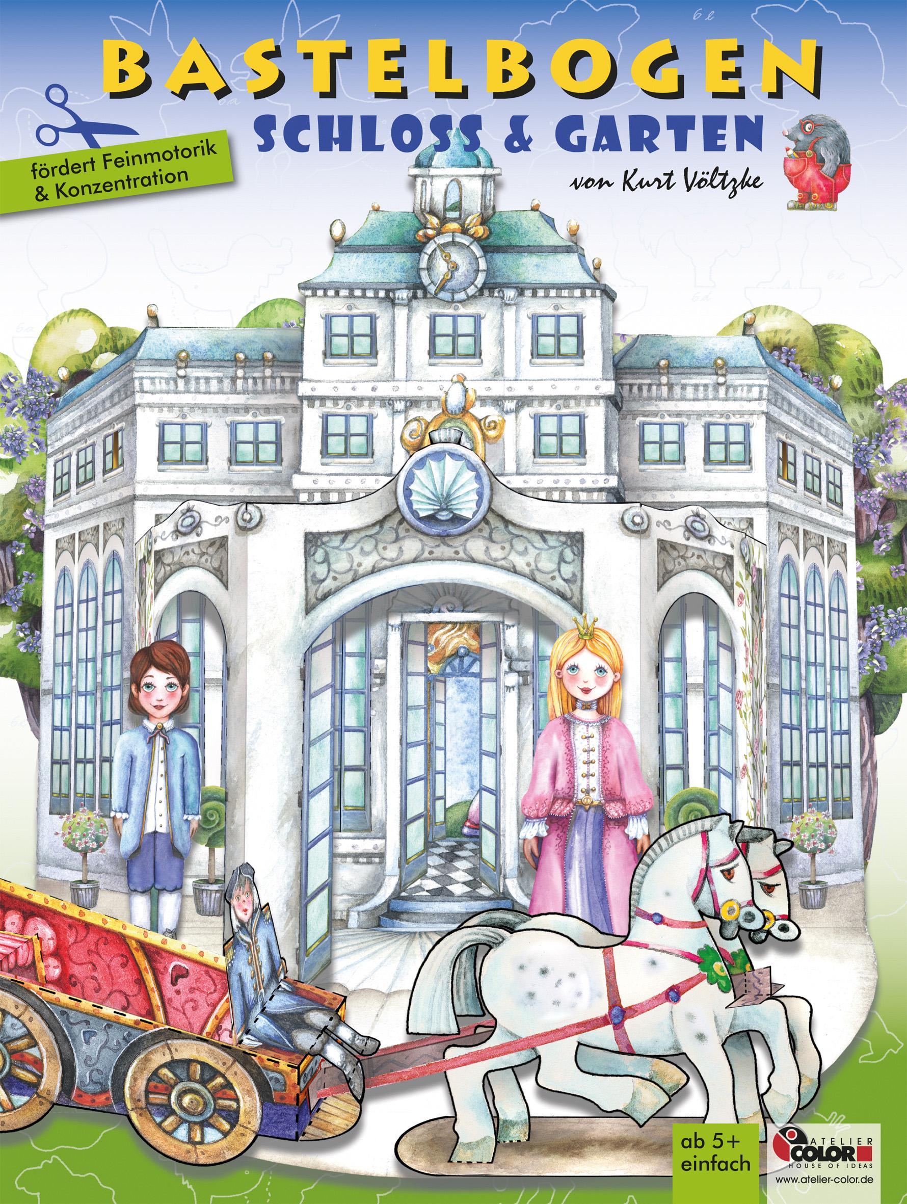Vorderes Coverbild Schloss & Garten Bastelbogen