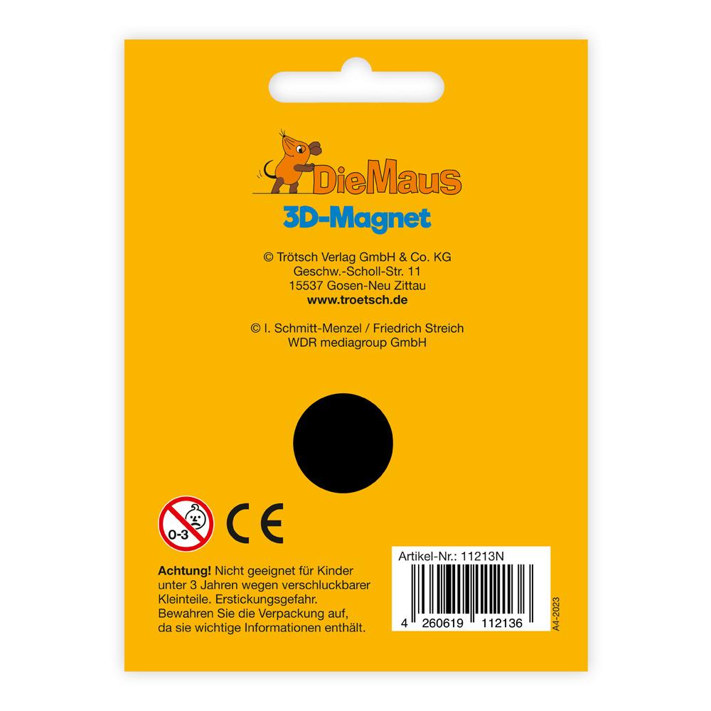 Rückseitencover Trötsch Die Maus 3D-Magnet Elefant stehend