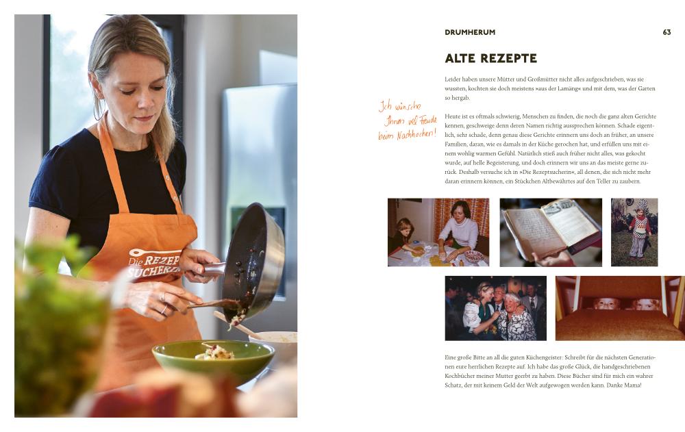 Beispielinhalt (Bild) Die Rezeptsucherin