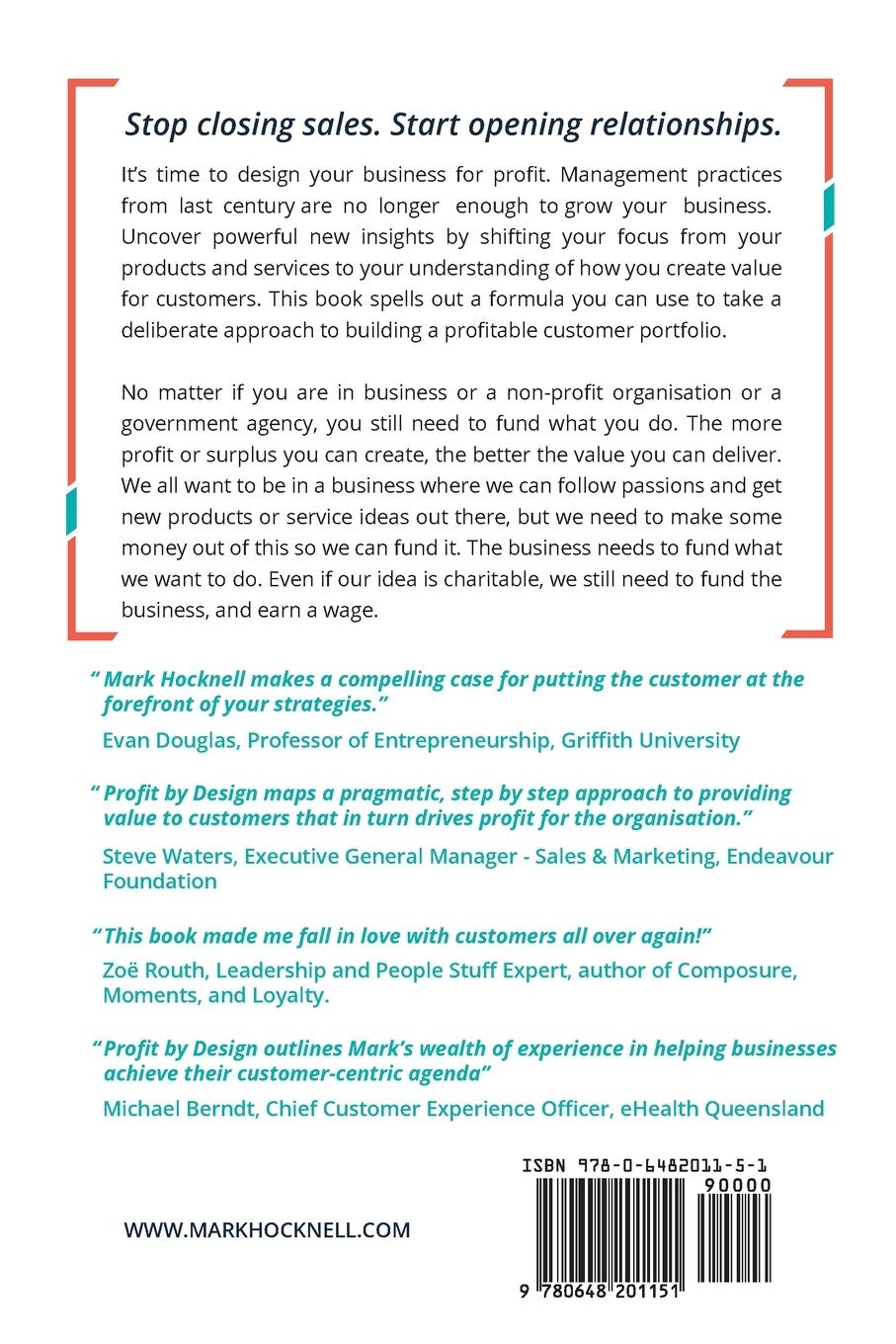 Rückseitencover Profit By Design