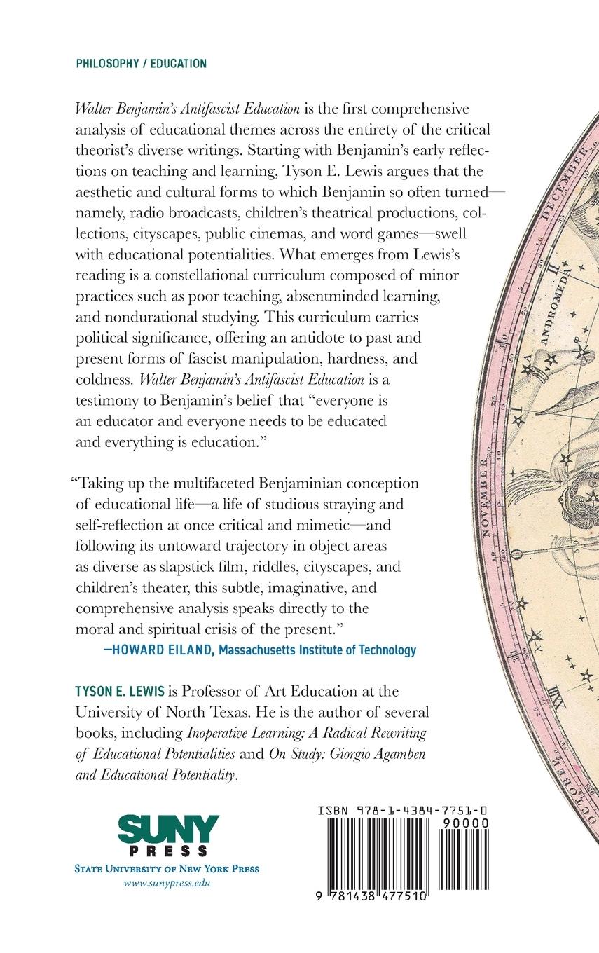 Rückseitencover Walter Benjamin's Antifascist Education