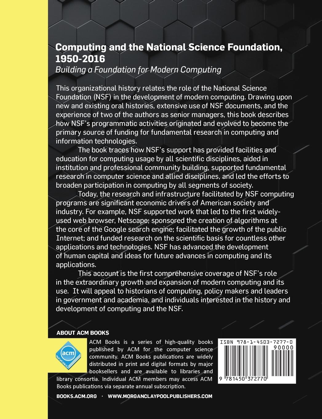 Rückseitencover Computing and the National Science Foundation, 1950-2016