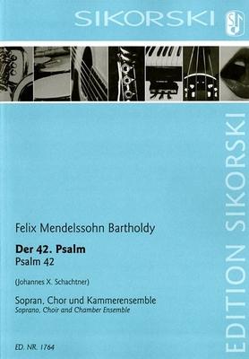 Vorderes Coverbild Psalm 42: Soprano, Choir, Chamber Ensemble Score