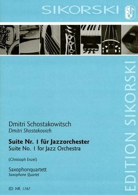 Vorderes Coverbild Suite No. 1 for Jazz Orchestra: Saxophone Quartet Score and Parts