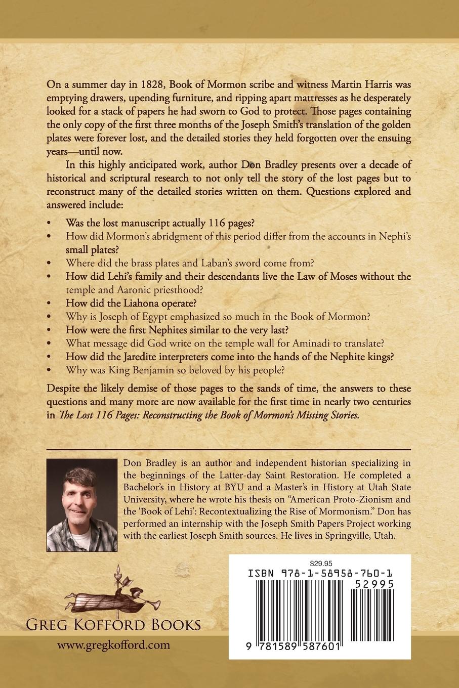 Rückseitencover The Lost 116 Pages