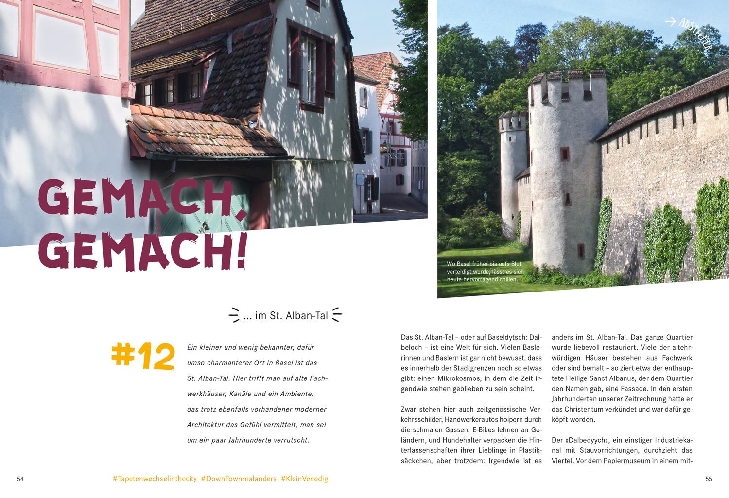 Beispielinhalt (Bild) 52 kleine & große Eskapaden in und um Basel