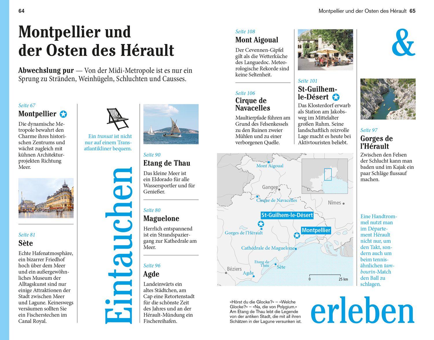 Beispielinhalt (Bild) DuMont Reise-Taschenbuch Reiseführer Languedoc Roussillon