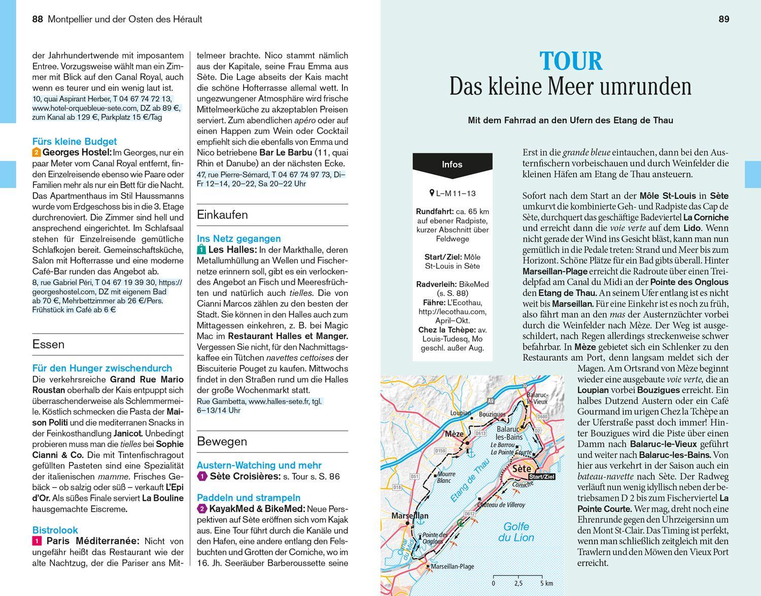 Beispielinhalt (Bild) DuMont Reise-Taschenbuch Reiseführer Languedoc Roussillon